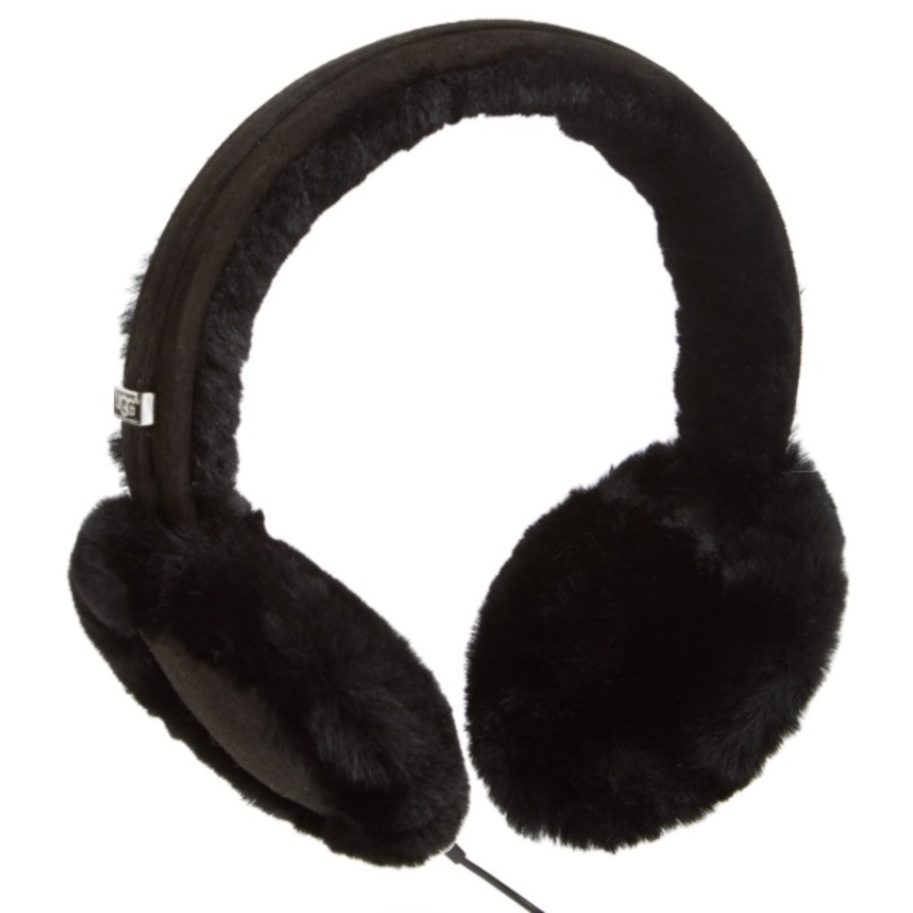 UGG Black Shearling Earmuffs